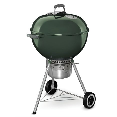 Weber 14407001 Original Kettle Premium Charcoal Grill, 22-Inch, Green