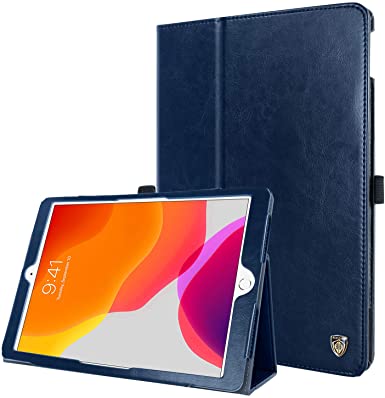 BENTOBEN iPad 7th Generation Case, iPad 10.2 Case 2019, Folio Stand Smart Auto Wake/Sleep with Pencil Holder Premium PU Leather Protective Cover for iPad 10.2 Inch 2019 (A2197 A2198 A2200), Navy Blue