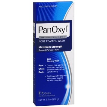 Panoxyl 10% Acne Foaming Wash, 5.5 oz, 3 Count