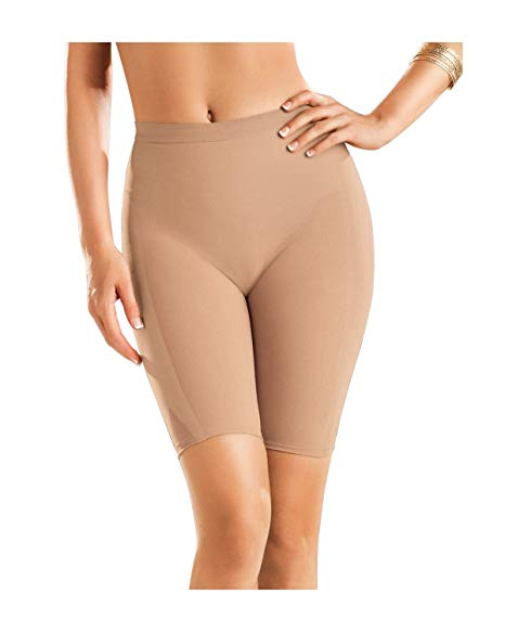 Leonisa Well Rounded Invisible Butt Lifter Shaper Short Womens Slimming Seamless Shapewear with Light Compression