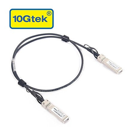 10Gtek for Cisco SFP-H10GB-CU1M,10GBASE-CU Direct Attach Copper Cable, Twinax Cable, Passive, 1-Meter