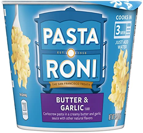 Pasta Roni Cups, Butter Garlic, 2.15 Ounce