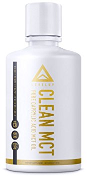 CLEAN MCT - 100% Pure C8 Caprylic Acid MCT Oil - Instantly Converts into Ketones - Most Ketogenic Medium Chain Triglycerides - Keto Paleo Vegan - 16oz