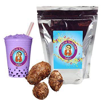 Taro Boba / Bubble Tea Powder By Buddha Bubbles Boba 1 Pound (16 Ounces) | (453 Grams)