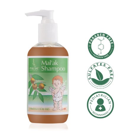 Mal'ak Sapindus Essential Premium Baby Shampoo & Boby Wash, 8.4 fl oz
