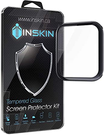 Inskin 3D Full Glue Acrylic Glass (PMMA) Screen Protector, fits Apple Watch Series 5 and 4, 40mm. Black. 1-Pack.