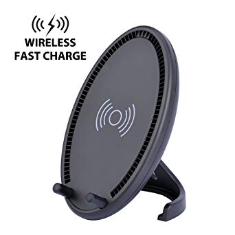 Avantree WL450 Wireless Charger, 5W Wireless Charging Compatible with iPhone Xs MAX,XR,Xs,X,8,8 Plus,10W Compatible Galaxy Note 9,S9,S9 Plus,S7 Edge, Note 8,S8, 5W All Qi-Enabled Phones(No AC Adapter)