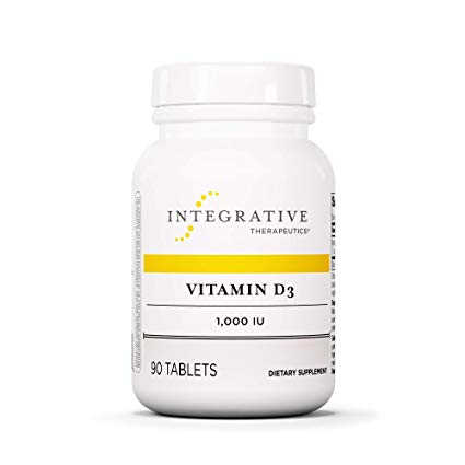 Integrative Therapeutics - Vitamin D3 1,000 IU - Immune System and Bone Support - 90 Tablets