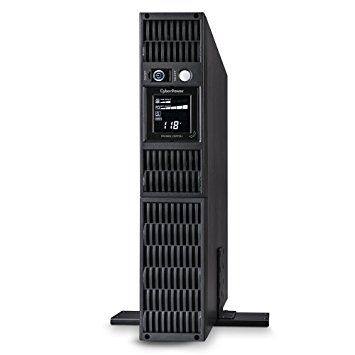 CyberPower PR1000LCDRT2U Smart App Sinewave UPS System, 1000VA/900W, 8 Outlets, AVR, 2U Rack/Tower