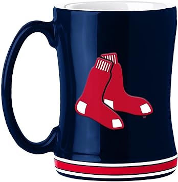 MLB Boston Red Sox 14-Ounce Sculpted Relief Mug