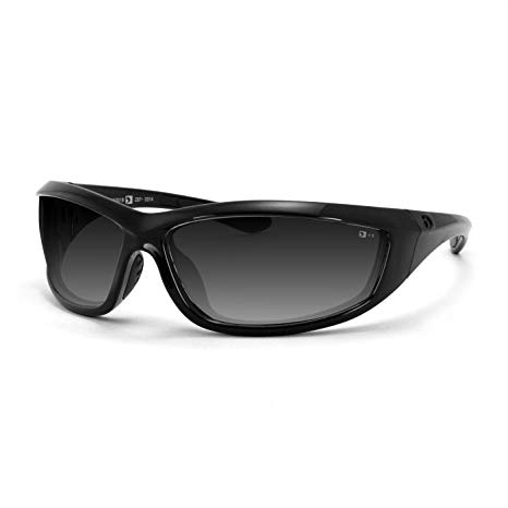 Bobster Charger Sunglasses, Black Frame/Smoke Lens