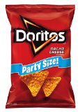 Doritos Flavored Tortilla Chips Party Size Nacho Cheese 155 Ounce