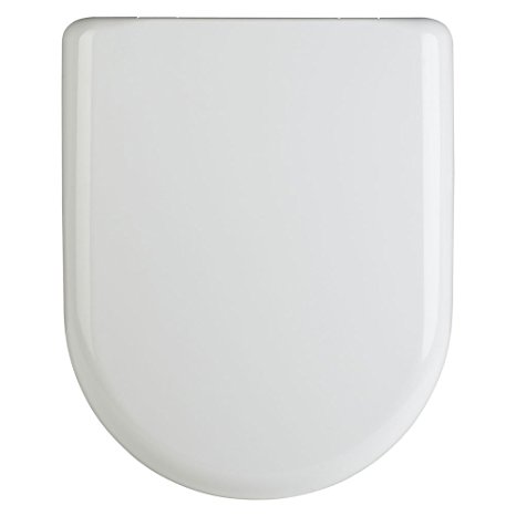 Premier White Luxury D-Shape Quick Release Soft Close Toilet Seat