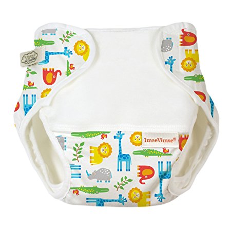 Imse Vimse Organic Cotton Diaper Cover - Newborn - Zoo