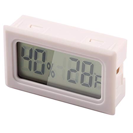 Mini Digital Hygro Thermometer Humidity Meter Temperature Sensor LCD Degree Fahrenheit (F) Display Black