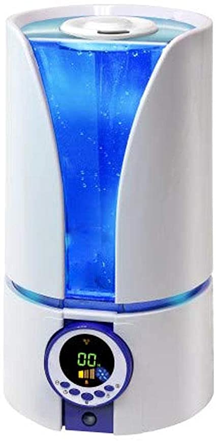 Comfort Zone Humidifier with Remote Ultrasonic Cool Mist 1.Gallon W, White