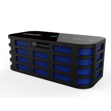 Monstercube CC 6Watt Powerful Sound Dual-Channel Stereo Bluetooth Speakers with Bass Booster Touchpad Control Portable with TF Card Optional Support AUX Line-in - Blue