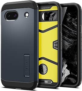 Spigen for Pixel 8a Case, [Made for Google] Tough Armor Designed for Google Pixel 8a - Metal Slate