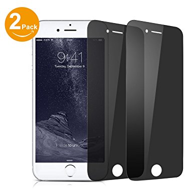 Bestfy 2 PACK iPhone 7 Plus Privacy Screen Protector, Anti-Spy Tempered Glass Screen Protector for iPhone 7 Plus [Anti-Scratch] [Easy Install] (Black)
