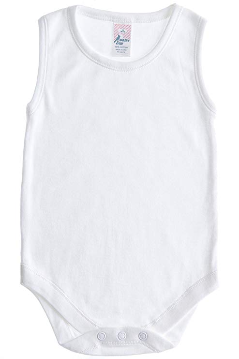 Baby Jay Sleeveless Onesie For Babies and Toddlers - Premium Soft Cotton Bodysuit For Boys and Girls