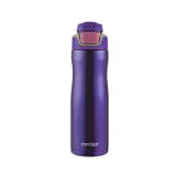 Contigo Autoseal Trainer FIT Stainless Steel Water Bottle 20-ounce 18 Hours Cold Spring Purple