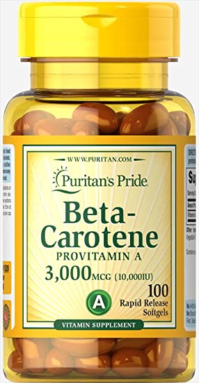 Puritan's Pride Beta-Carotene 10,000 IU 100 softgels
