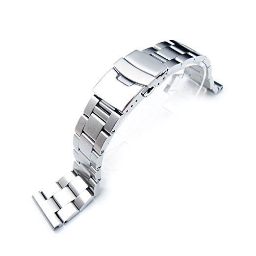 22mm Super Oyster Type II watch band for SEIKO Diver Watches, Straight End