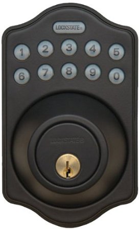 LockState LS-500i-DB-RB WiFi Programmable Electronic Deadbolt Door Lock, Oil Rubbed Bronze