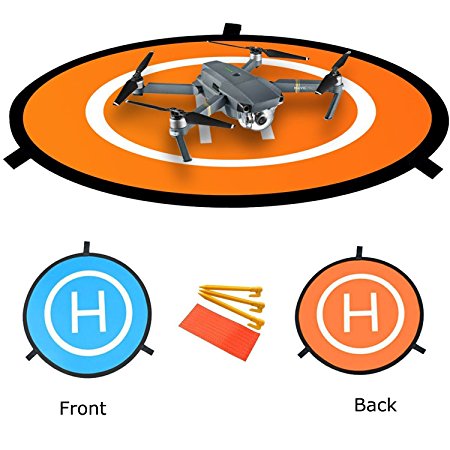 NIUTOP Portable Landing Pad for RC Drones Helicopter DJI Mavic Pro Phantom 3 Phantom 4 Inspire 1 and Quadcopters, 30" (75cm) (DJI Mavic Pro Not Included)