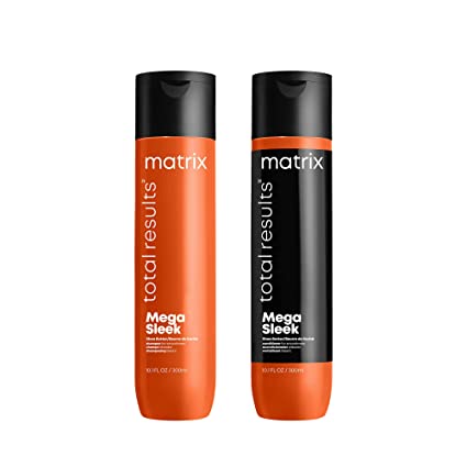 MATRIX Total Results Mega Sleek Shampoo, Controls Frizz & Smooths Hair with Shea Butter for Unruly Hair