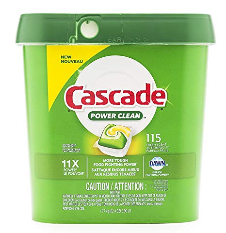 Cascade ActionPacs Dishwasher Detergent Fresh Scent 115 Count
