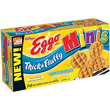 Eggo Thick & Fluffy Mini Waffles (Vanilla Bliss, 9.7-Ounce)