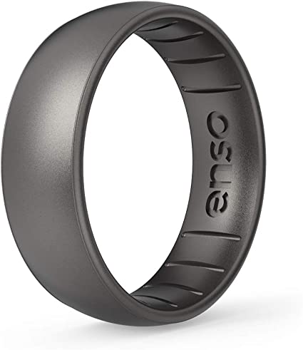 Enso Rings Classic Elements Silicone Ring | Made in The USA |Infused with Precious Elements | Lifetime Quality Guarantee | Comfortable, Breathable, and Safe
