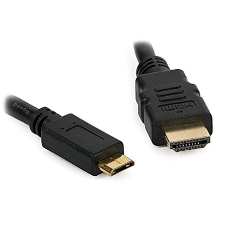 Wired--up HDMI Mini to HDMI Male 1.8m Cable - Black