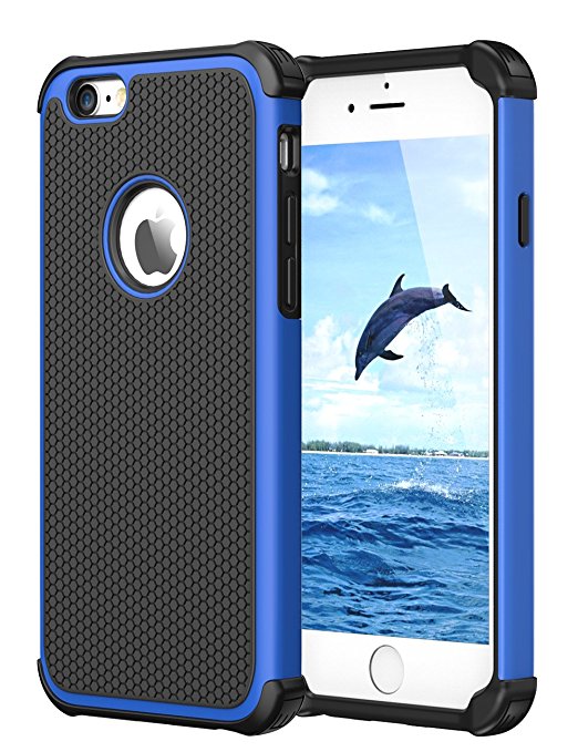 iPhone 6S Case,iPhone 6 Case,CHTech Double Durable Shockproof Case for Apple iPhone 6/6S 4.7 inch (Blue)