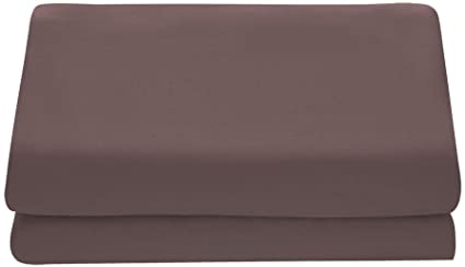 Comfy Basics 1-Piece Ultra Soft Flat Sheet - Elegant, Breathable, Brown, Twin Size