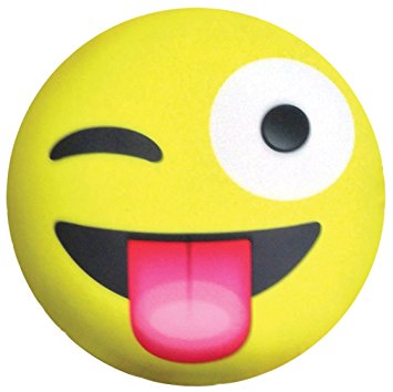 iscream Crazy Eyes Emoji Microbead Pillow