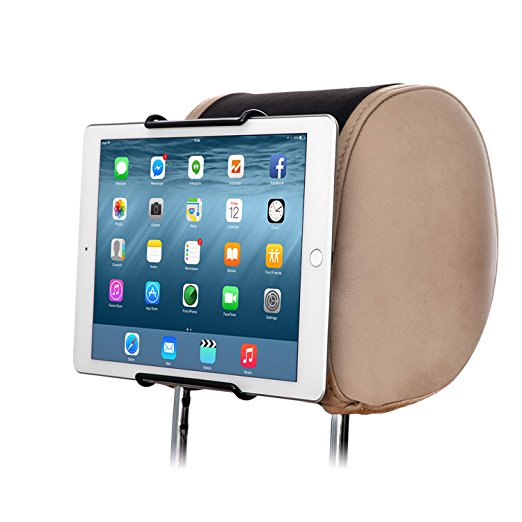 TFY Universal Car Headrest Mount Holder for 7 Inch to 11 Inch Tablet PC - iPad,iPad4(iPad 2&3),iPad Air(iPad5),iPad Mini 4 - iPad Pro 9.7" - Samsung Galaxy Tab 2,Galaxy Tab 3,Galaxy Note - Google Nexus 7,10 - Asus Transformer Book,MeMO Pad HD 7 - Microsoft Surface Pro,Surface RT - Dell Venue 8 Pro,Venue 7 - Lenovo IdeaTab - Sony Xperia Tablet Z and More