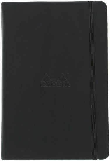 Rhodia Black Webnotebook 5.5 inch x 8.3 inch Dot Grid