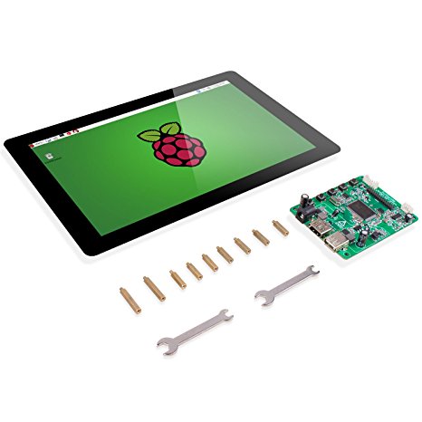 Raspberry Pi 10.1" Display Touchscreen – SunFounder 10.1 Inch IPS LCD HDMI 1280x800 for Raspberry Pi 3 2 Model B and RPi 1 B  LattePanda Beagle Bone