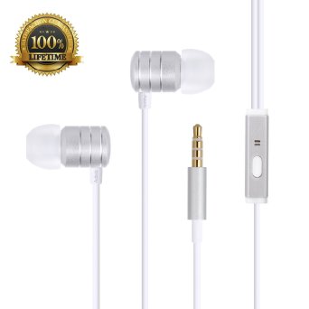 Adoric Noise-isolating Earphones/Earbuds/Headphones with Stereo Mic & Remote Control for iPhone 6/6Plus/6S,iPhone 5s/5c/5,iPad /iPod, MP3,MP4 and Android Devices