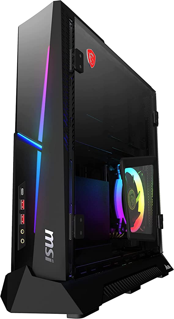 MSI Trident X (SFF) Gaming Desktop, Intel Core i9-11900K, GeForce RTX 3090, 64GB Memory, 2TB SSD   2TB HDD, WiFi 6E, USB Type-C, Thunderbolt 4, VR-Ready, Windows 10 PRO (11TJ-1869US)