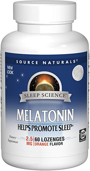 Source Naturals Melatonin 2.5mg, Orange, 60 Tablets