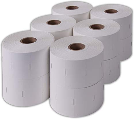 800999-009 Compatible 2.25in. X 1.375in. Direct Thermal Tags (12 Rolls)