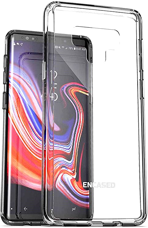Encased Clear Case for Galaxy Note 9 - Ultra Slim Transparent Bumper Cover (Samsung SM-N960U)