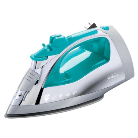 Sunbeam Steam Master Iron with Anti-Drip Non-Stick Stainless Steel Soleplate and 8' Retractable Cord, 1400 Watt