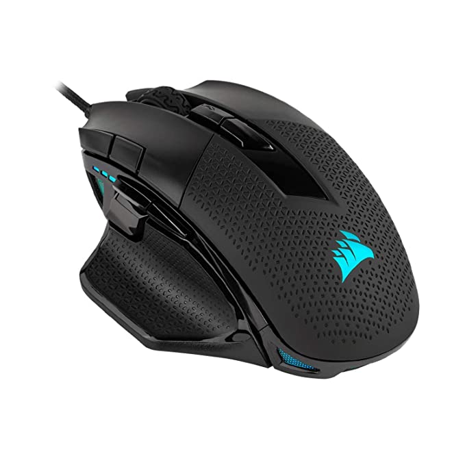 Corsair Nightsword RGB, Performance Tunable FPS/MOBA Gaming Mouse, 18000 DPI - Black