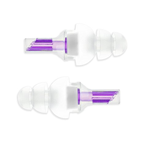 Etymotic Research ER20 High-Fidelity Earplugs (White with Purple Stem)