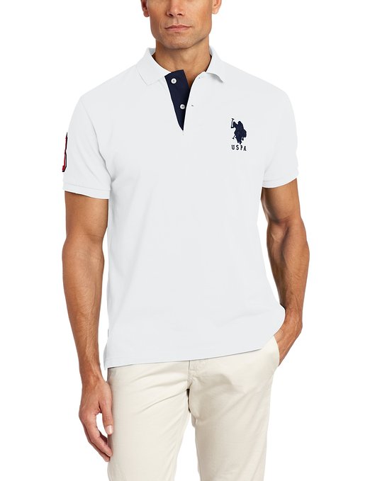 U.S. Polo Assn. Men's Short-Sleeve Shirt with Applique