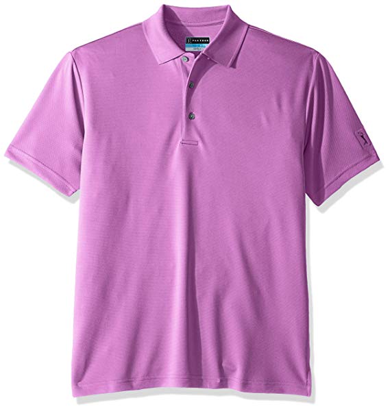 PGA TOUR Men's Short Sleeve Airflux Solid Polo Shirt